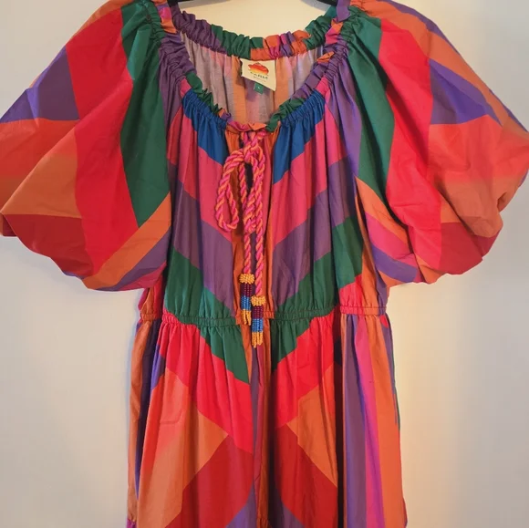 Farm Rio Amanda Stripes Maxidress - Picture 10 of 11